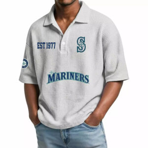 Seattle Mariners EST 1977 Waffle T-Shirt 2026 Seattle Mariners EST 1977 Waffle T-Shirt 2026