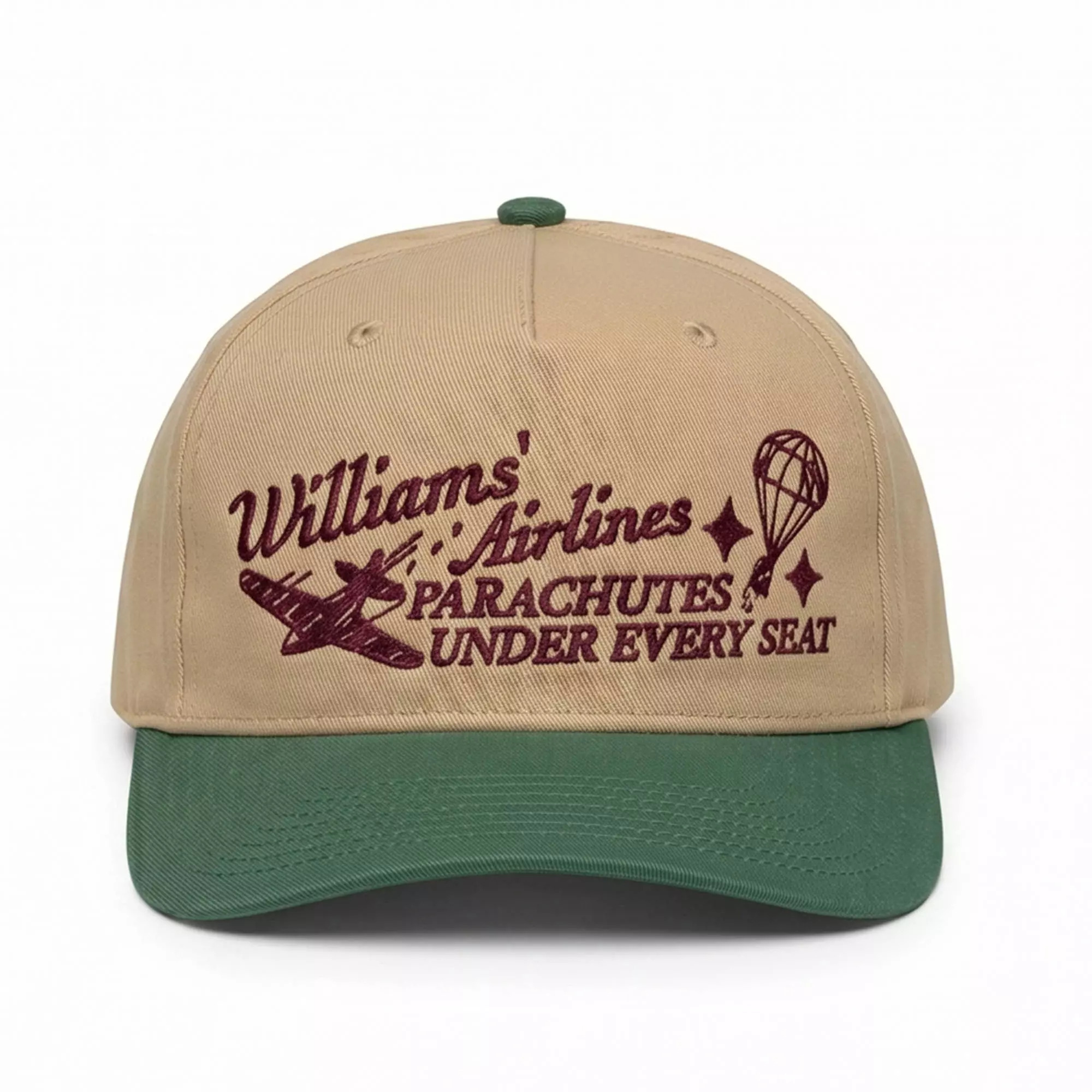William’s Airlines Parachutes Under Every Seat Hat William’s Airlines Parachutes Under Every Seat Hat