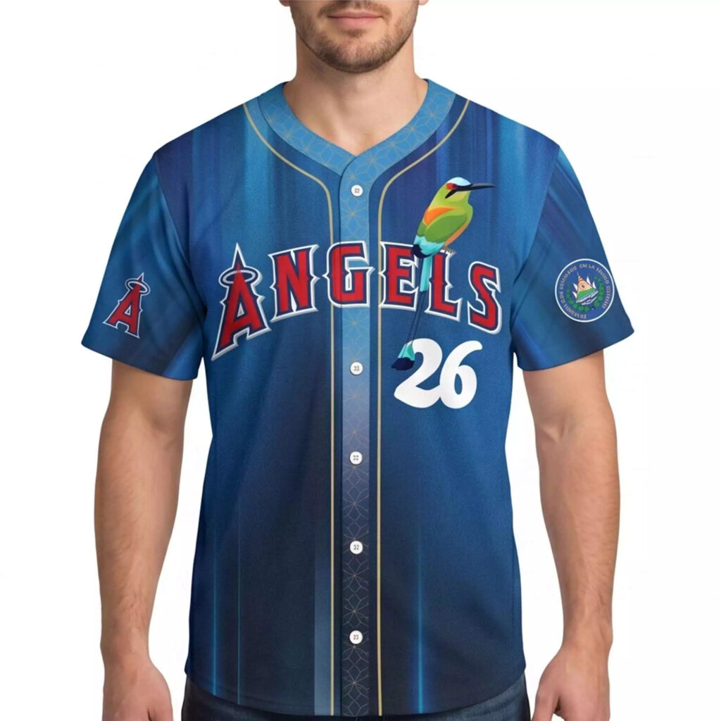2026 Angels Salvadoran Heritage Giveaway Jersey 2026 Angels Salvadoran Heritage Giveaway Jersey