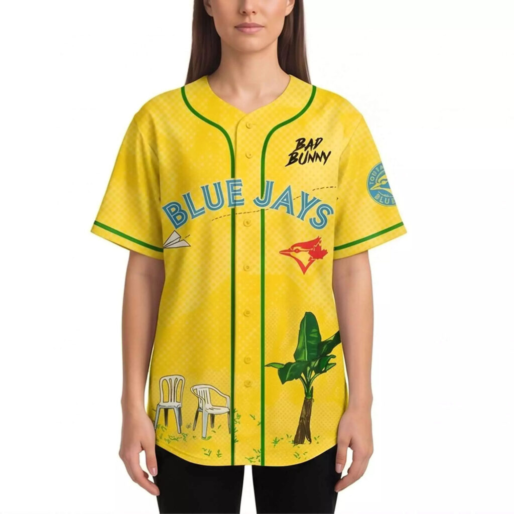 2026 Blue Jays Bad Bunny DeBí Tirar Más Fotos World Tour Jersey 2026 Blue Jays Bad Bunny DeBí Tirar Más Fotos World Tour Jersey