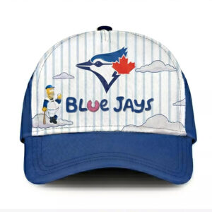 2026 Blue Jays The Simpson Hat - Gorgeous Toronto Fan Baseball Cap 1 2026 Blue Jays The Simpson Hat - Gorgeous Toronto Fan Baseball Cap