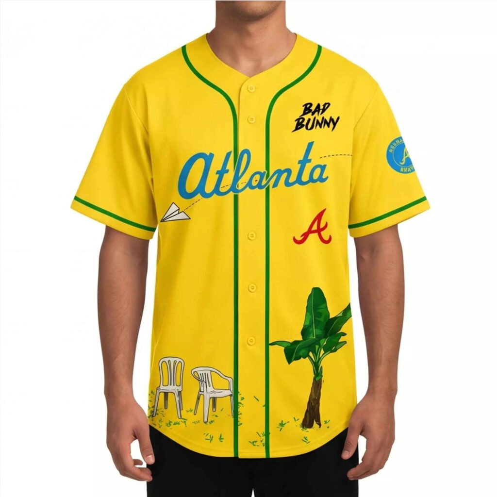 2026 Braves Bad Bunny DeBí Tirar Más Fotos World Tour Jersey 2026 Braves Bad Bunny DeBí Tirar Más Fotos World Tour Jersey