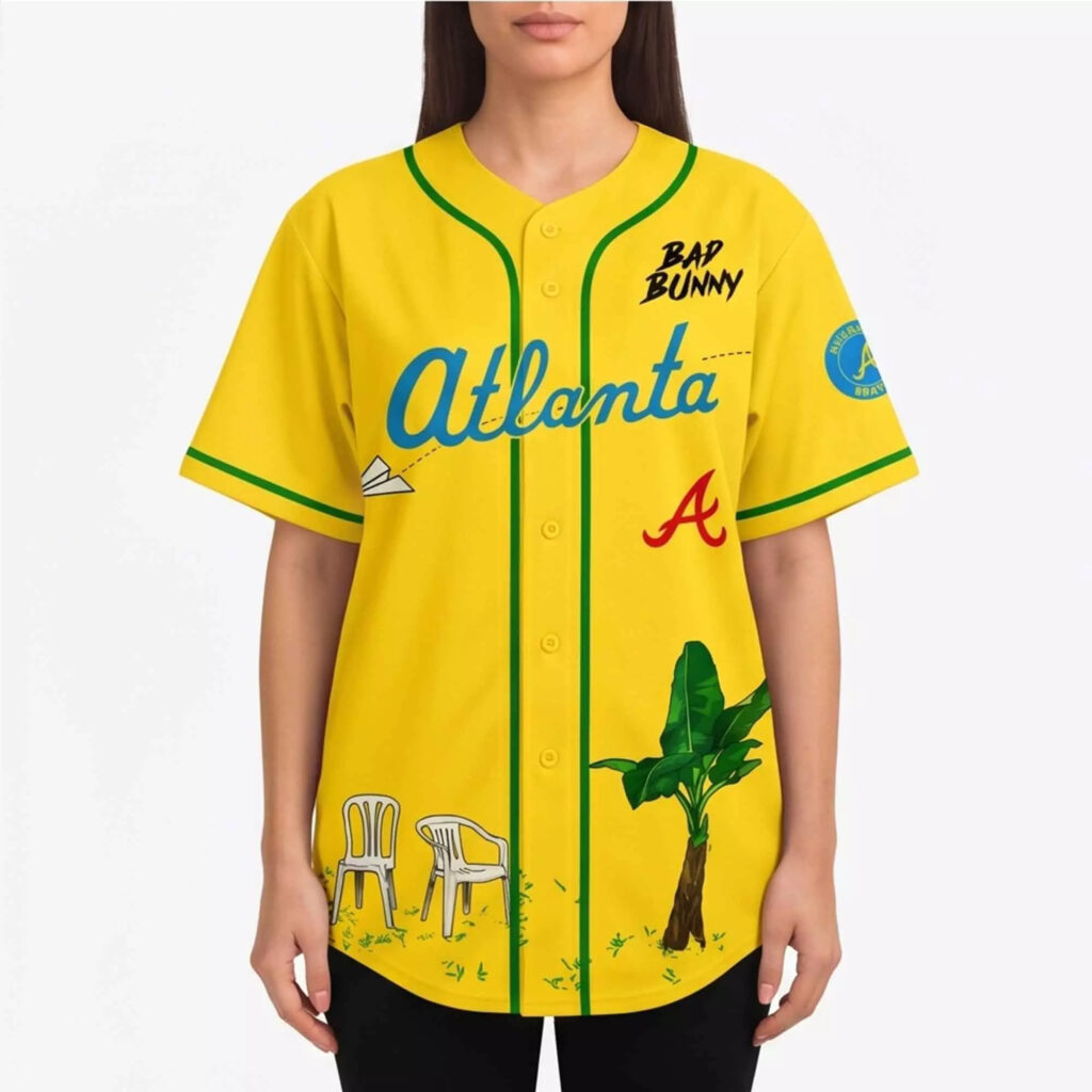 2026 Braves Bad Bunny DeBí Tirar Más Fotos World Tour Jersey 2026 Braves Bad Bunny DeBí Tirar Más Fotos World Tour Jersey
