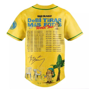 2026 Dodgers Bad Bunny DeBí Tirar Más Fotos World Tour Jersey - Vibrant Top