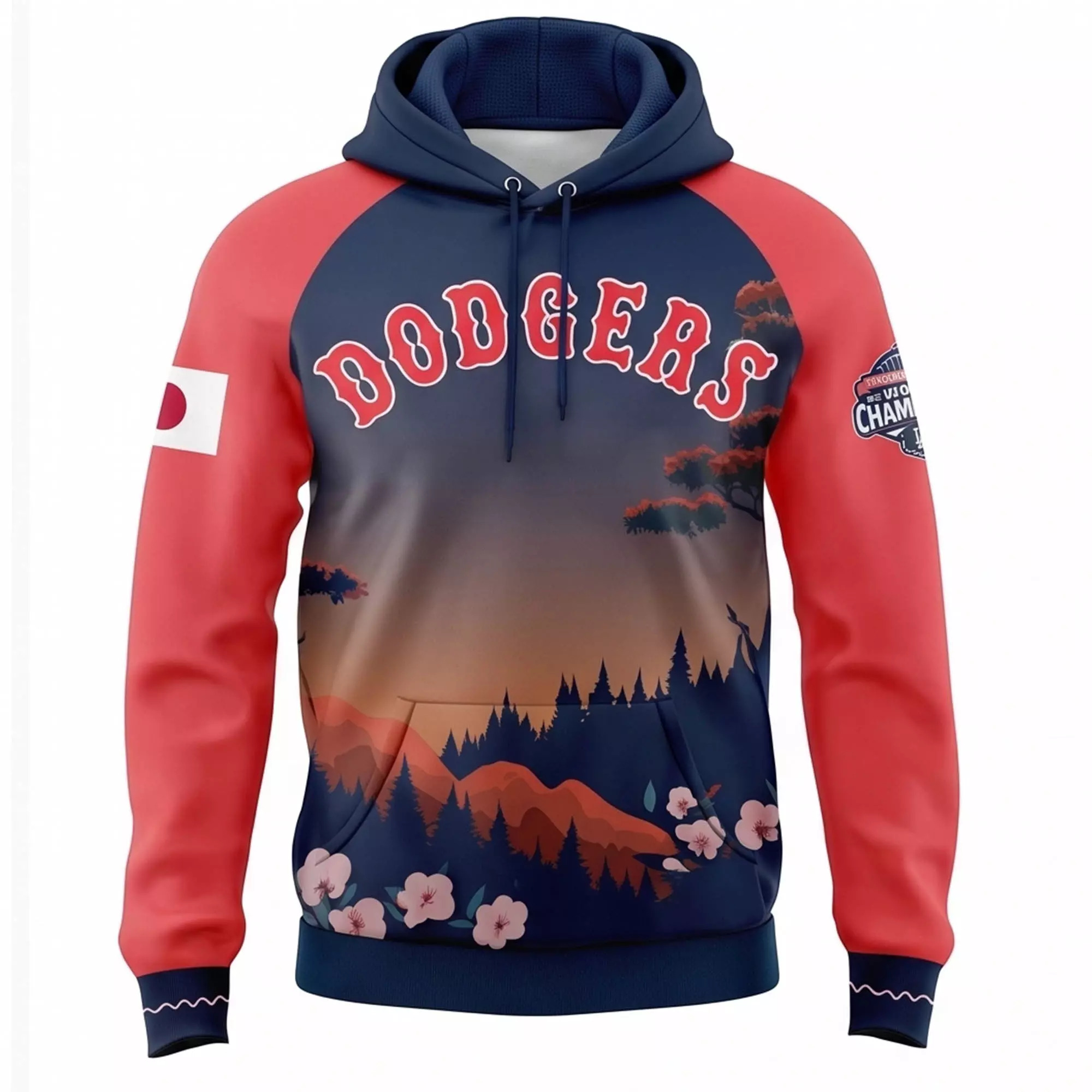 2026 Dodgers Japan Heritage Night Hoodie 2026 Dodgers Japan Heritage Night Hoodie