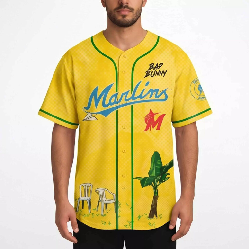 2026 Marlins Bad Bunny DeBí Tirar Más Fotos World Tour Jersey 2026 Marlins Bad Bunny DeBí Tirar Más Fotos World Tour Jersey
