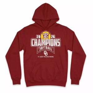 2026 Oklahoma Softball Back-to-Back SEC Regular Season Champs Hoodie 2026 Oklahoma Softball Back-to-Back SEC Regular Season Champs Hoodie