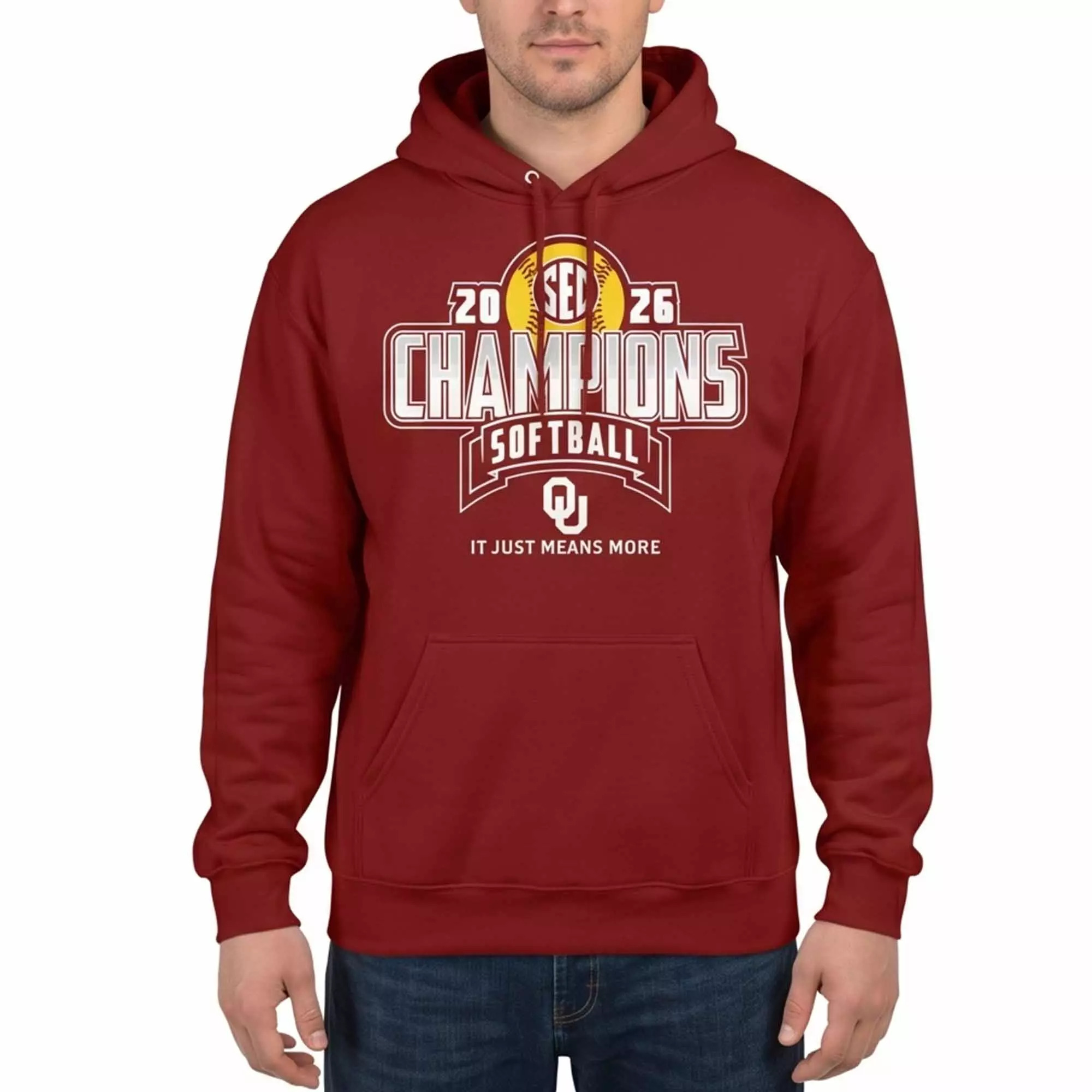 2026 Oklahoma Softball Back-to-Back SEC Regular Season Champs Hoodie 2026 Oklahoma Softball Back-to-Back SEC Regular Season Champs Hoodie
