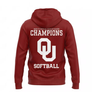 2026 Oklahoma Softball Back-to-Back SEC Regular Season Champs Hoodie 3 2026 Oklahoma Softball Back-to-Back SEC Regular Season Champs Hoodie