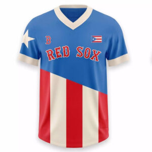 2026 Red Sox Puerto Rican Giveaway Jersey - Vibrant Shirt 1 2026 Red Sox Puerto Rican Giveaway Jersey - Vibrant Shirt
