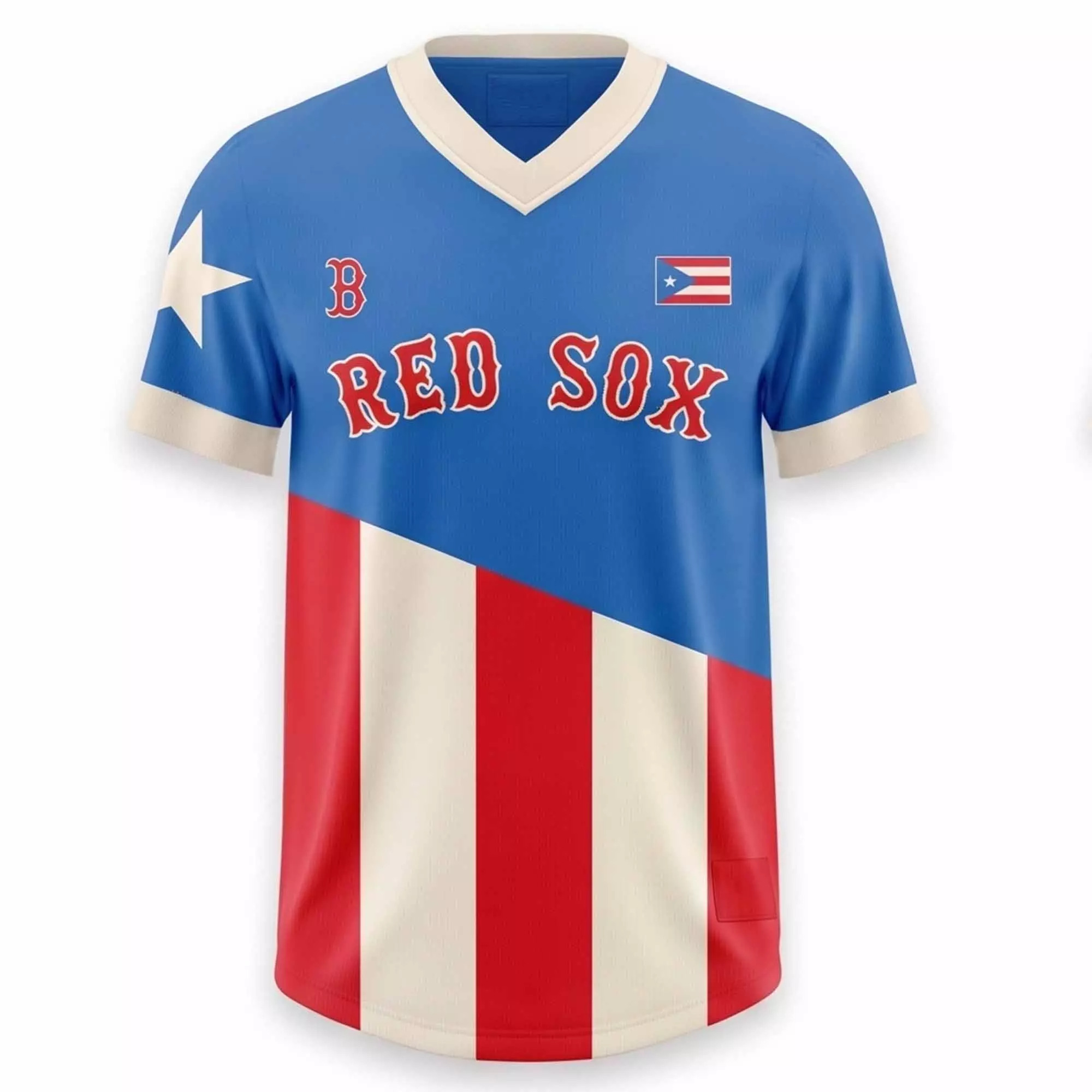 2026 Red Sox Puerto Rican Giveaway Jersey – Vibrant Shirt 2026 Red Sox Puerto Rican Giveaway Jersey – Vibrant Shirt