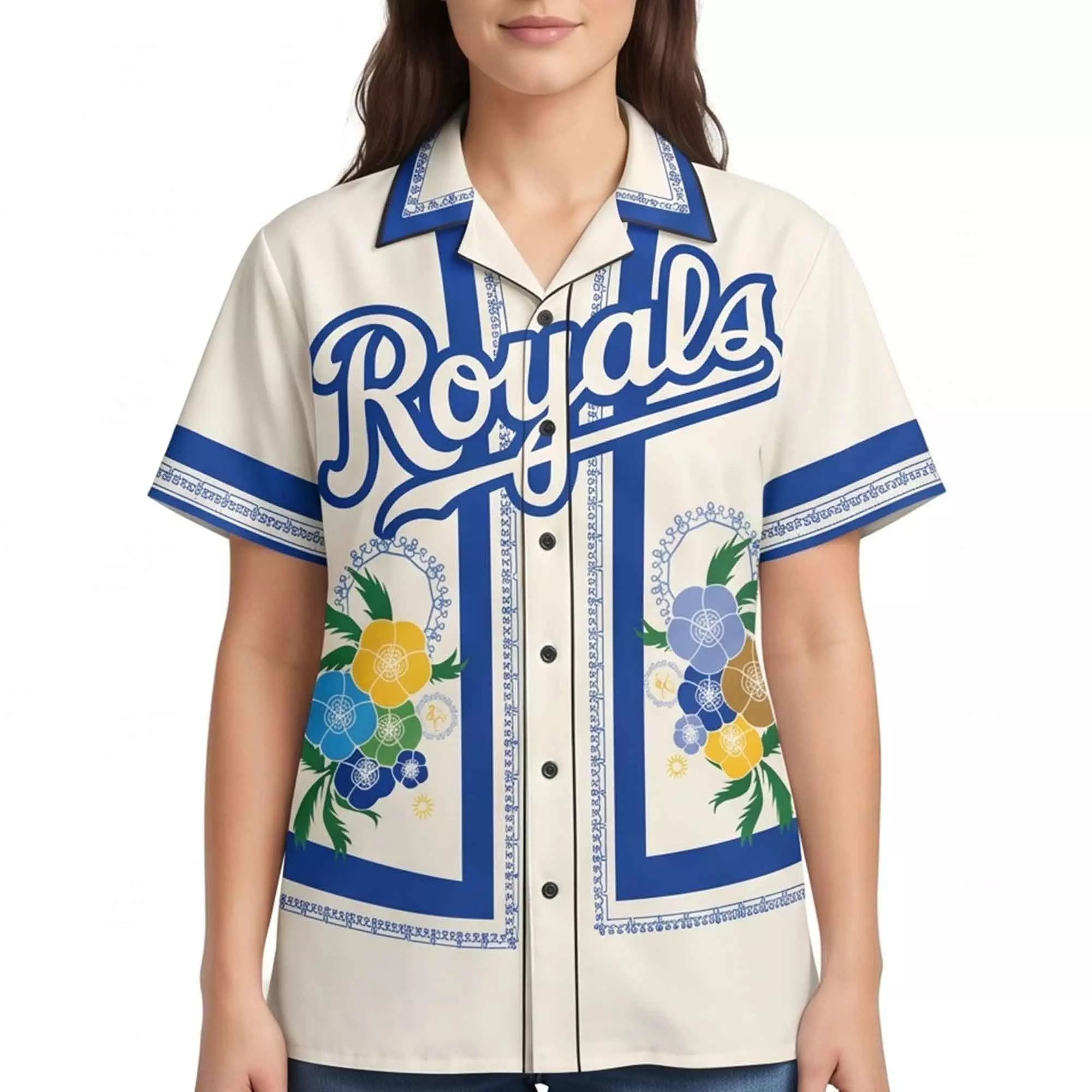 2026 Royals Here Comes the Bloom Giveaway Hawaiian Shirt – Vibrant Top 2026 Royals Here Comes the Bloom Giveaway Hawaiian Shirt – Vibrant Top