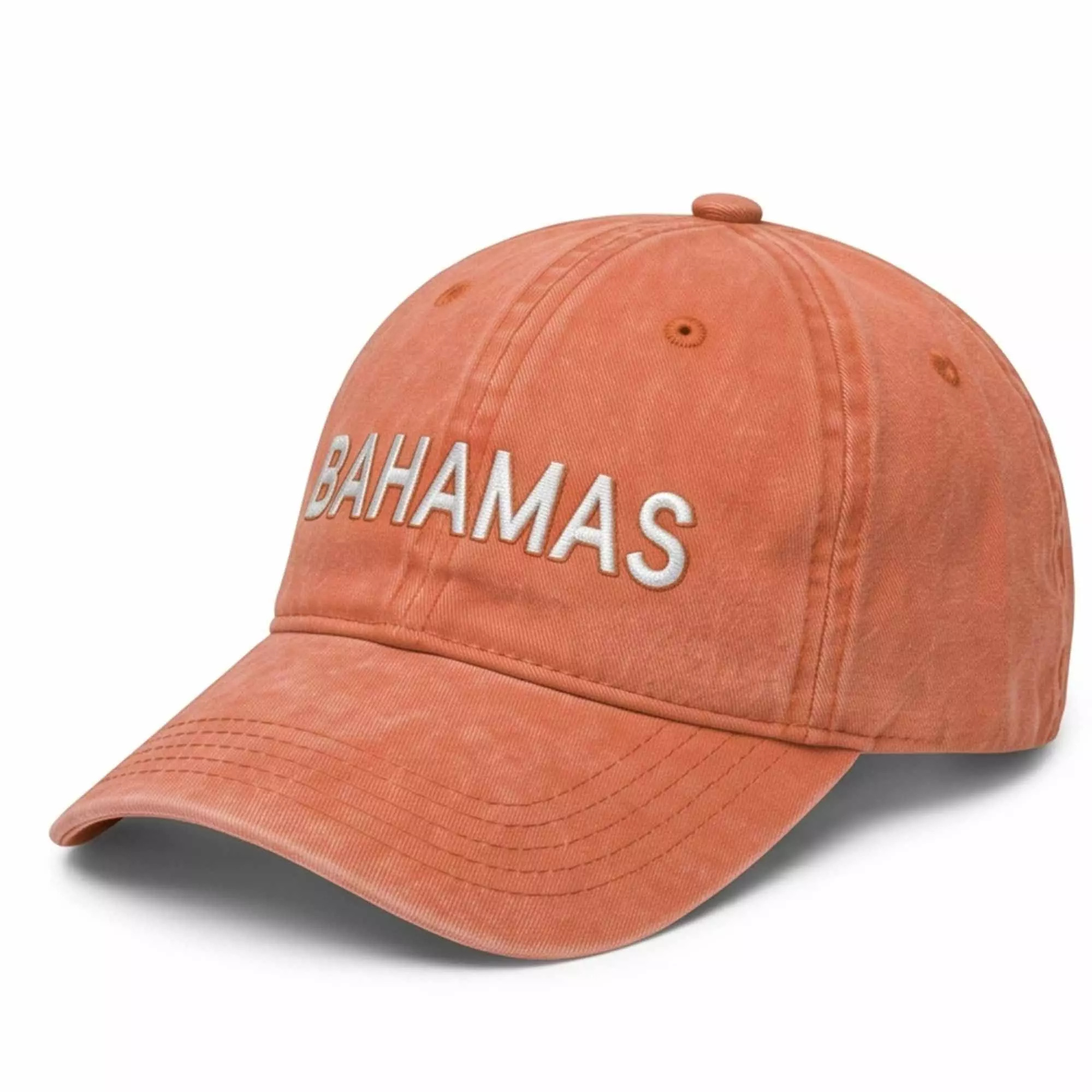Bahamas Orange Washed Hat Bahamas Orange Washed Hat