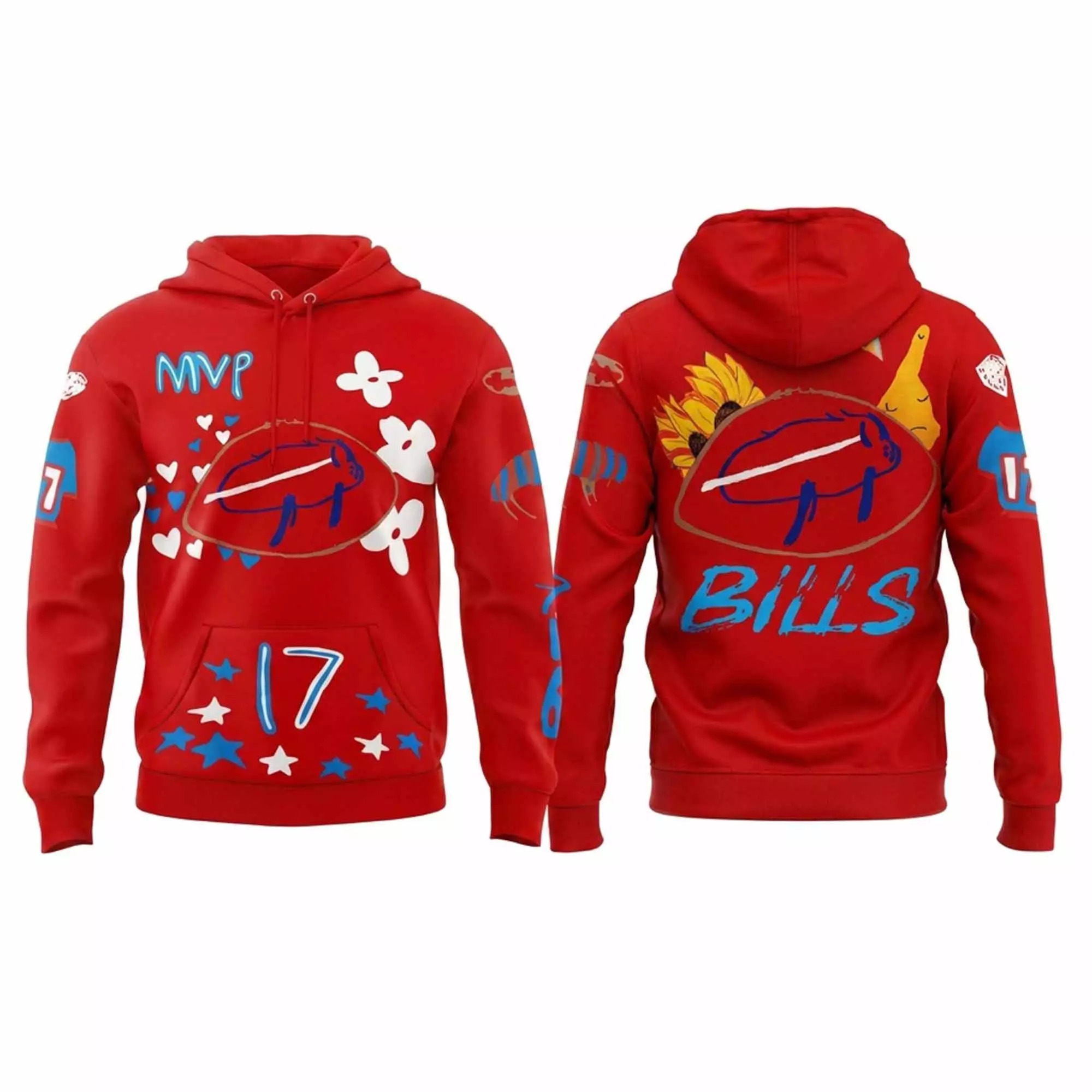 Buffalo Bills 2026 Billustration Hoodie Buffalo Bills 2026 Billustration Hoodie