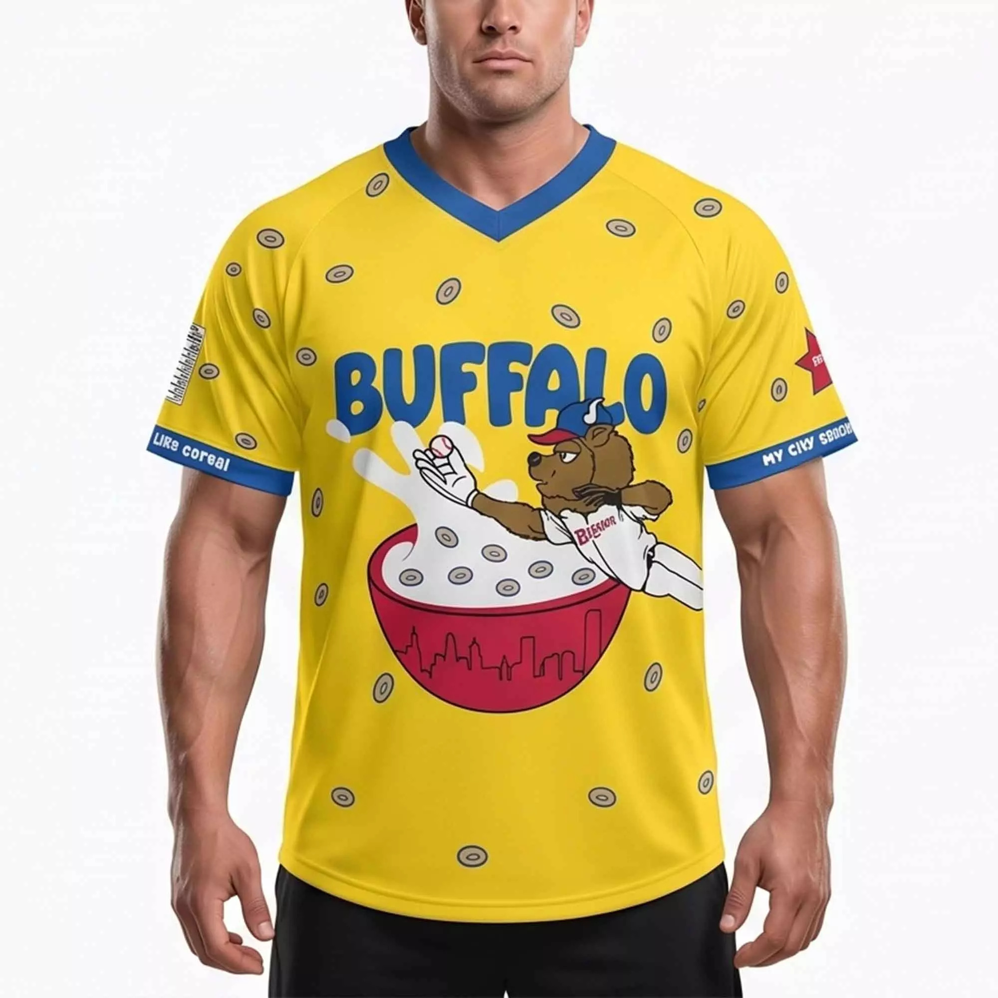 Buffalo Bisons My City Smells Like Cheerios Jersey – Custom Pullover Buffalo Bisons My City Smells Like Cheerios Jersey – Custom Pullover