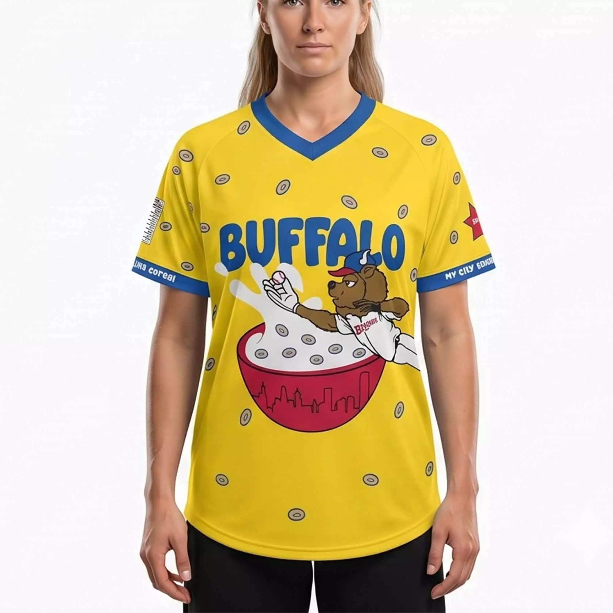 Buffalo Bisons My City Smells Like Cheerios Jersey – Custom Pullover Buffalo Bisons My City Smells Like Cheerios Jersey – Custom Pullover