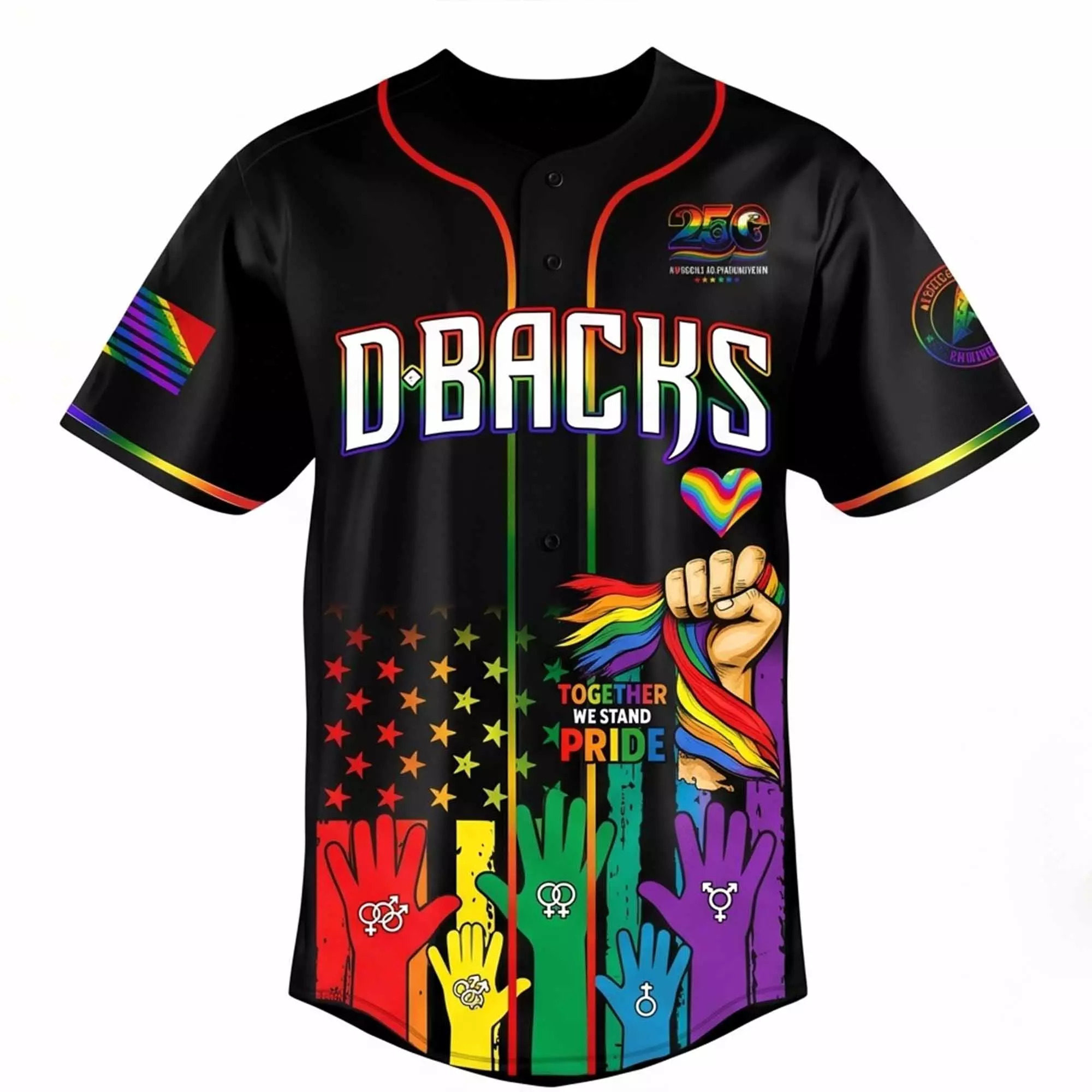 Dbacks Pride Month 2026 Baseball Jersey Dbacks Pride Month 2026 Baseball Jersey