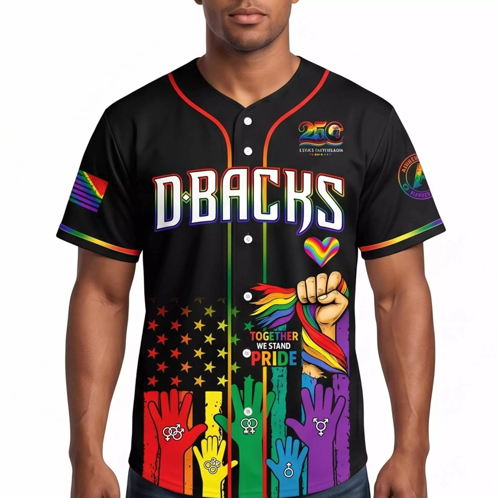 Dbacks Pride Month 2026 Baseball Jersey Dbacks Pride Month 2026 Baseball Jersey