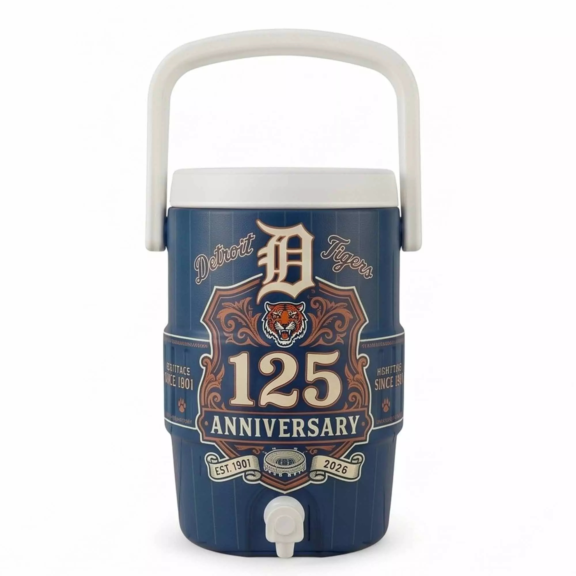 Detroit Tigers 125th Anniversary Water Cooler Cup Detroit Tigers 125th Anniversary Water Cooler Cup