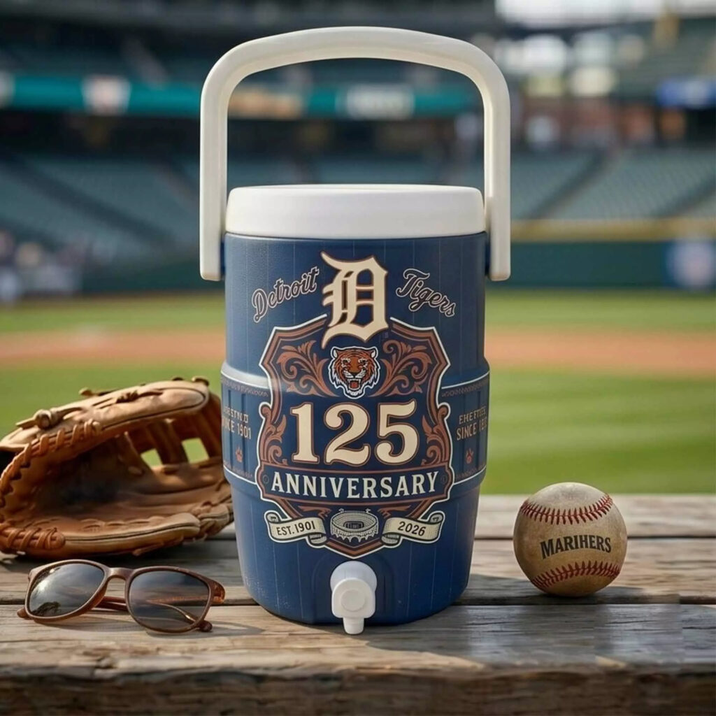 Detroit Tigers 125th Anniversary Water Cooler Cup Detroit Tigers 125th Anniversary Water Cooler Cup