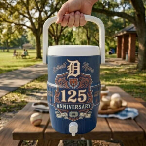 Detroit Tigers 125th Anniversary Water Cooler Cup 2 Detroit Tigers 125th Anniversary Water Cooler Cup