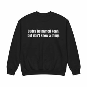 Dudes Be Named Noah But Don't Know A Thing Shirt 2 Dudes Be Named Noah But Don't Know A Thing Shirt
