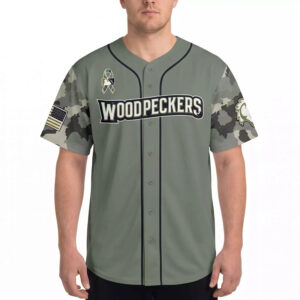 Fayetteville Woodpeckers Military Appreciation Night 2026 Jersey- Custom Camo Jersey 3 Fayetteville Woodpeckers Military Appreciation Night 2026 Jersey- Custom Camo Jersey