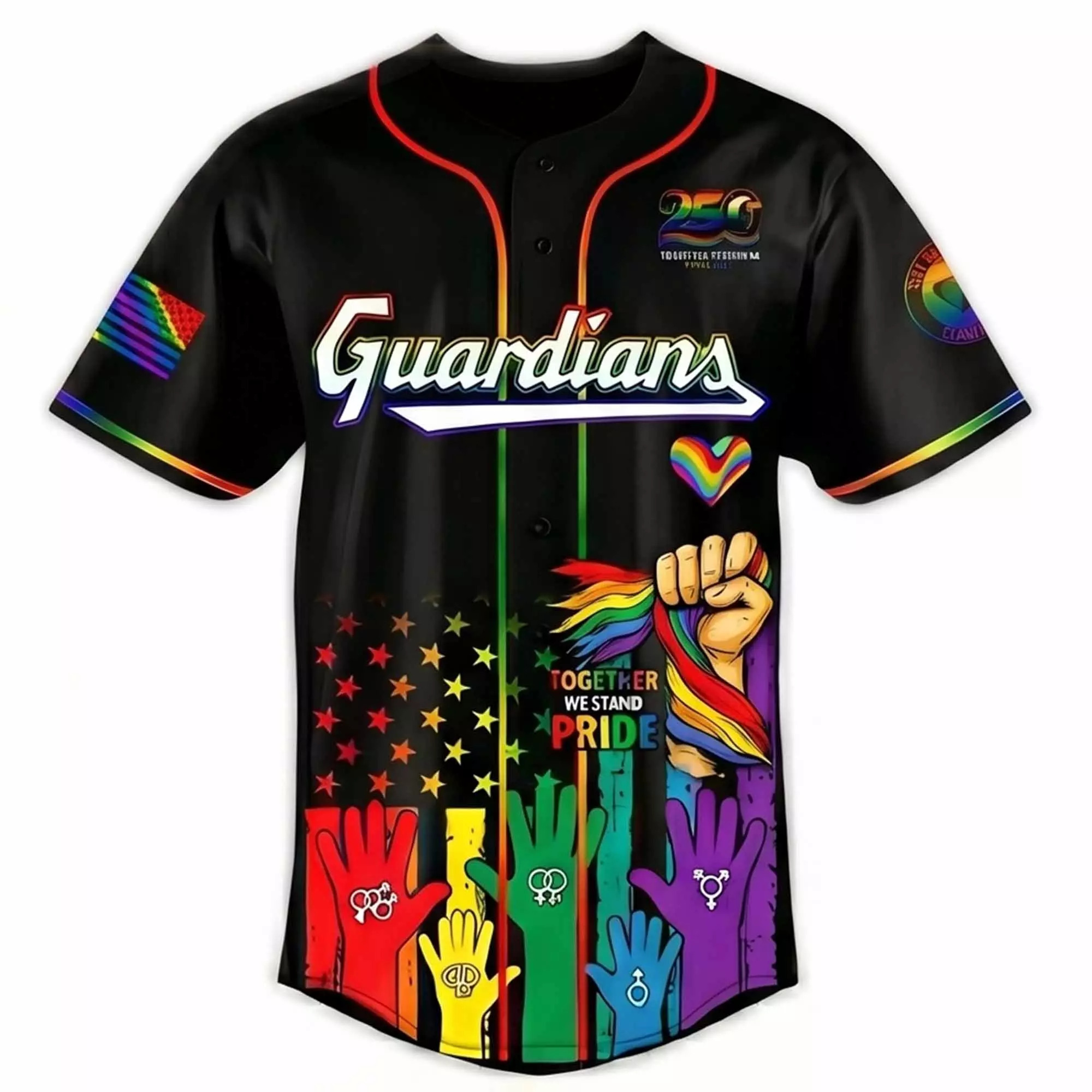 Guardians Pride Month 2026 Baseball Jersey Guardians Pride Month 2026 Baseball Jersey