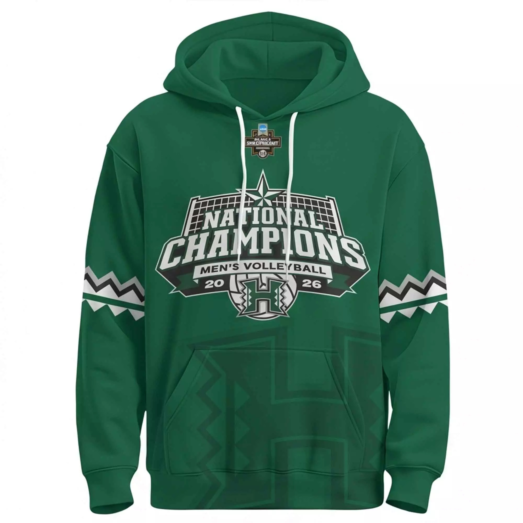 Hawaii Volleyball 3X Champions 2026 Hoodie Hawaii Volleyball 3X Champions 2026 Hoodie