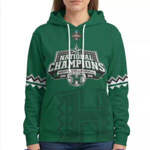 Hawaii Volleyball 3X Champions 2026 Hoodie