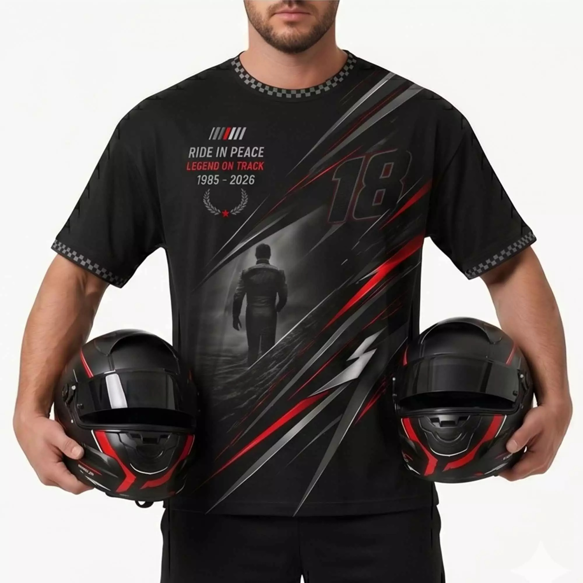 Kyle Busch 18 Ride in Peace Shirt Kyle Busch 18 Ride in Peace Shirt