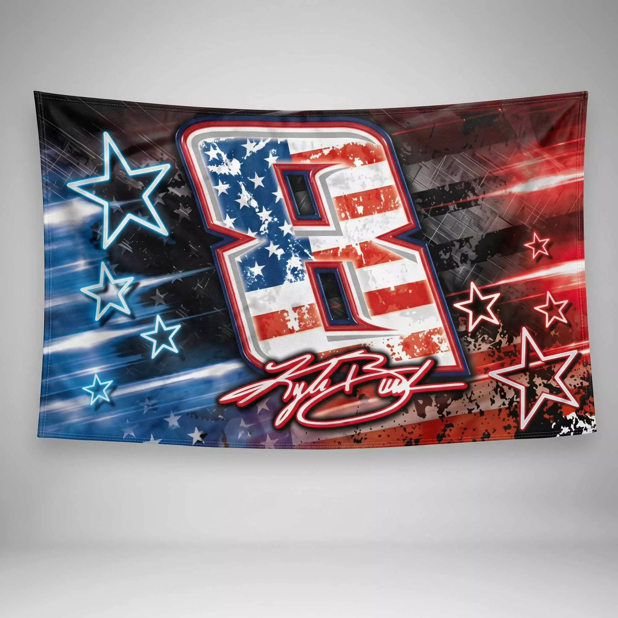Kyle Busch 8 Flag Kyle Busch 8 Flag