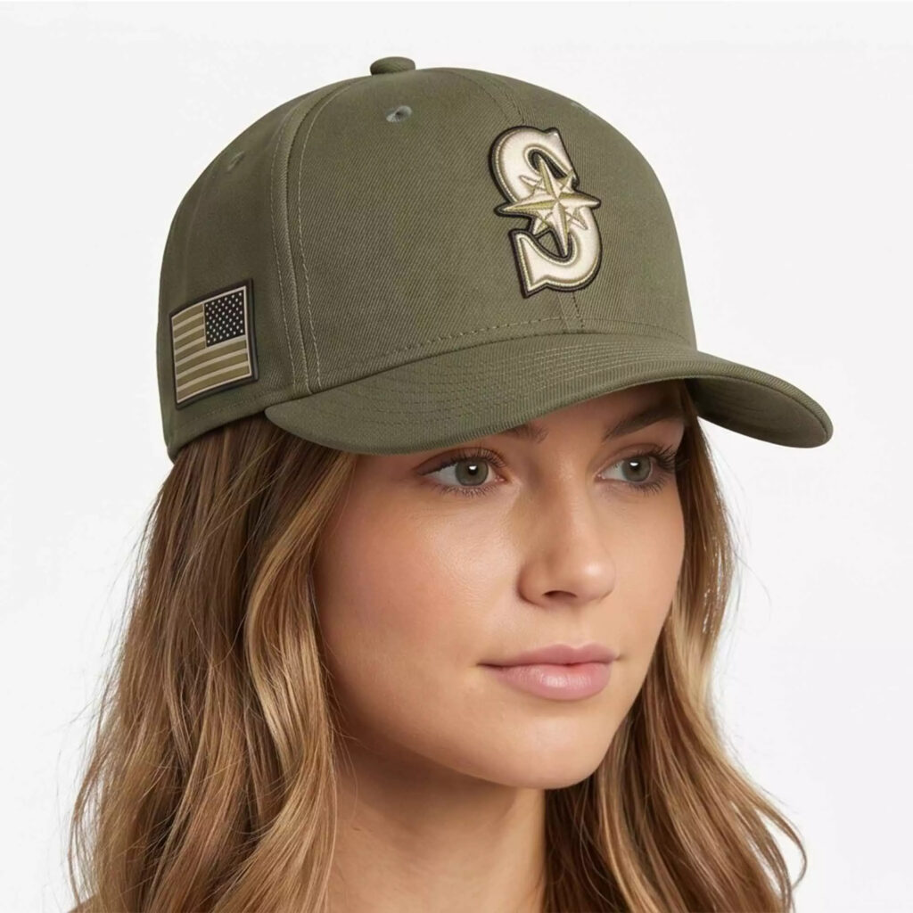 Seattle Mariners Armed Forces Day 2026 Green Hat Seattle Mariners Armed Forces Day 2026 Green Hat
