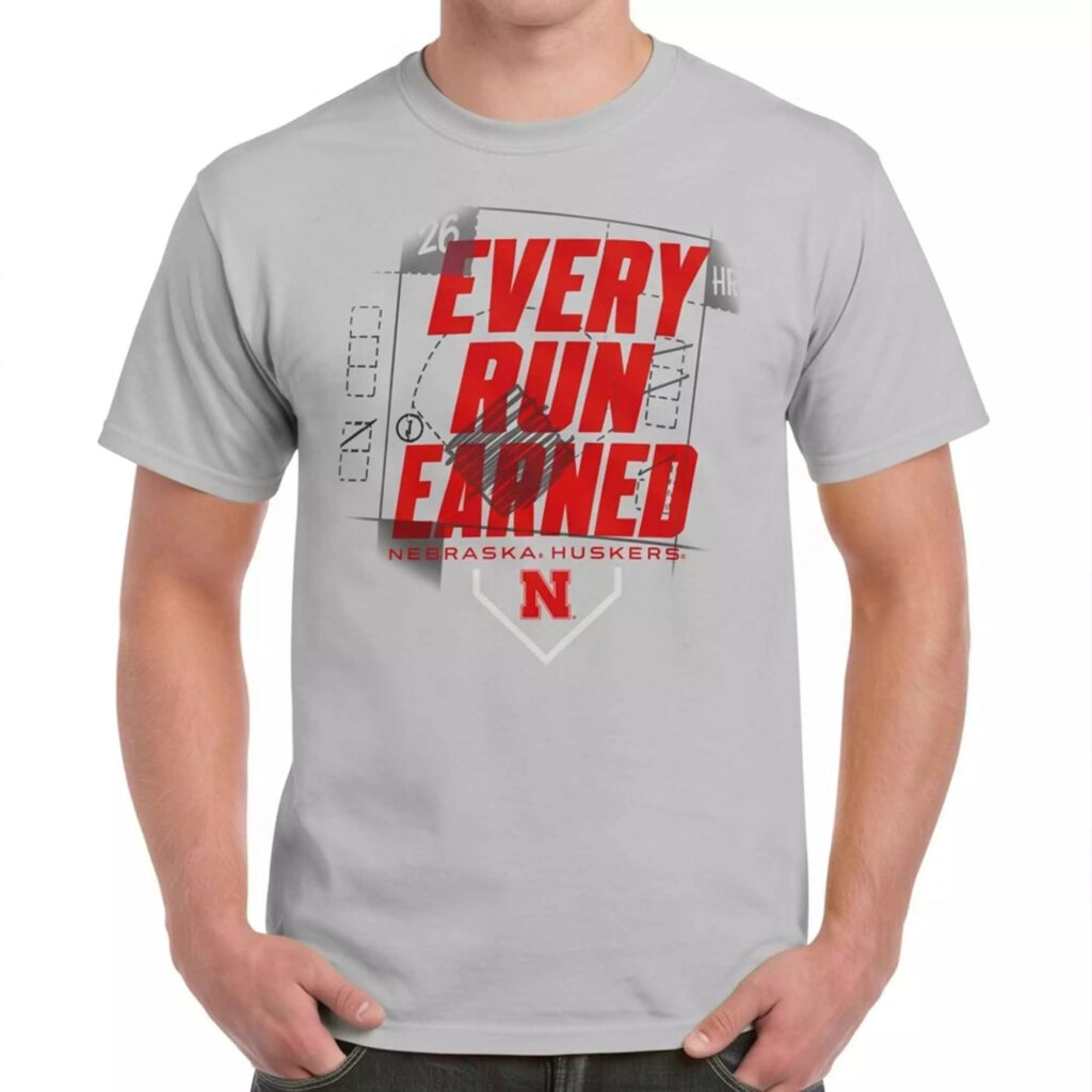 Nebraska Huskers Softball Every Run Farned 2026 Shirt