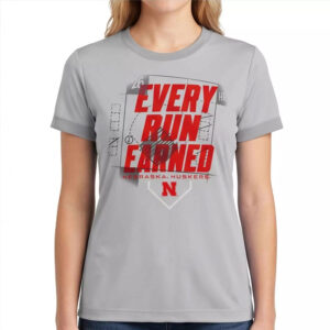 Nebraska Huskers Softball Every Run Farned 2026 Shirt Nebraska Huskers Softball Every Run Farned 2026 Shirt