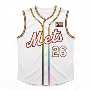 New York Mets Pride Sleeveless Giveaway 2026 Jersey