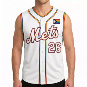 New York Mets Pride Sleeveless Giveaway 2026 Jersey