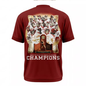 Oklahoma Softball Back-to-Back SEC Regular Season Champs 2026 Shirt