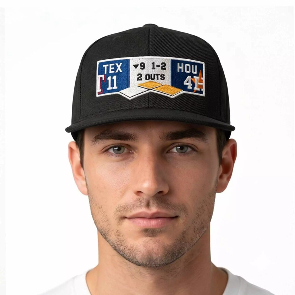 Rangers 11 Astros 4 Scoreboard Hat Rangers 11 Astros 4 Scoreboard Hat