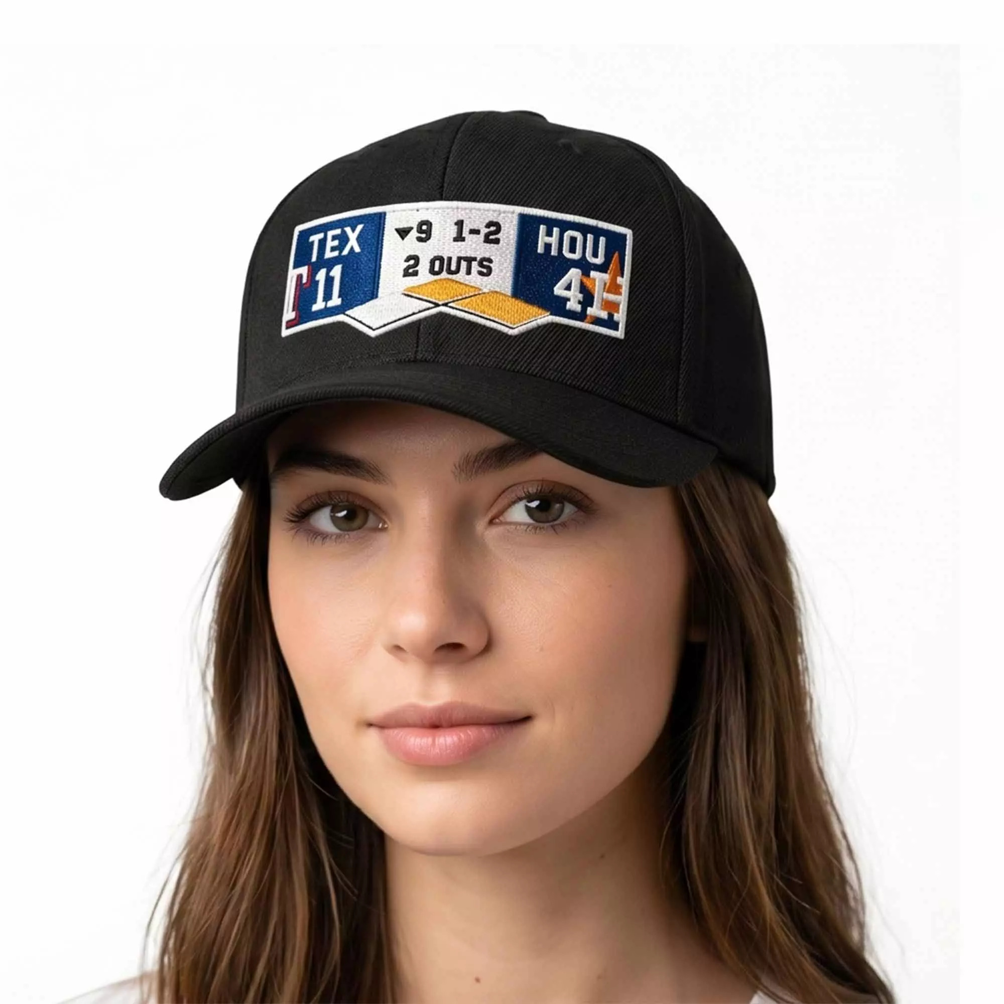 Rangers 11 Astros 4 Scoreboard Hat Rangers 11 Astros 4 Scoreboard Hat