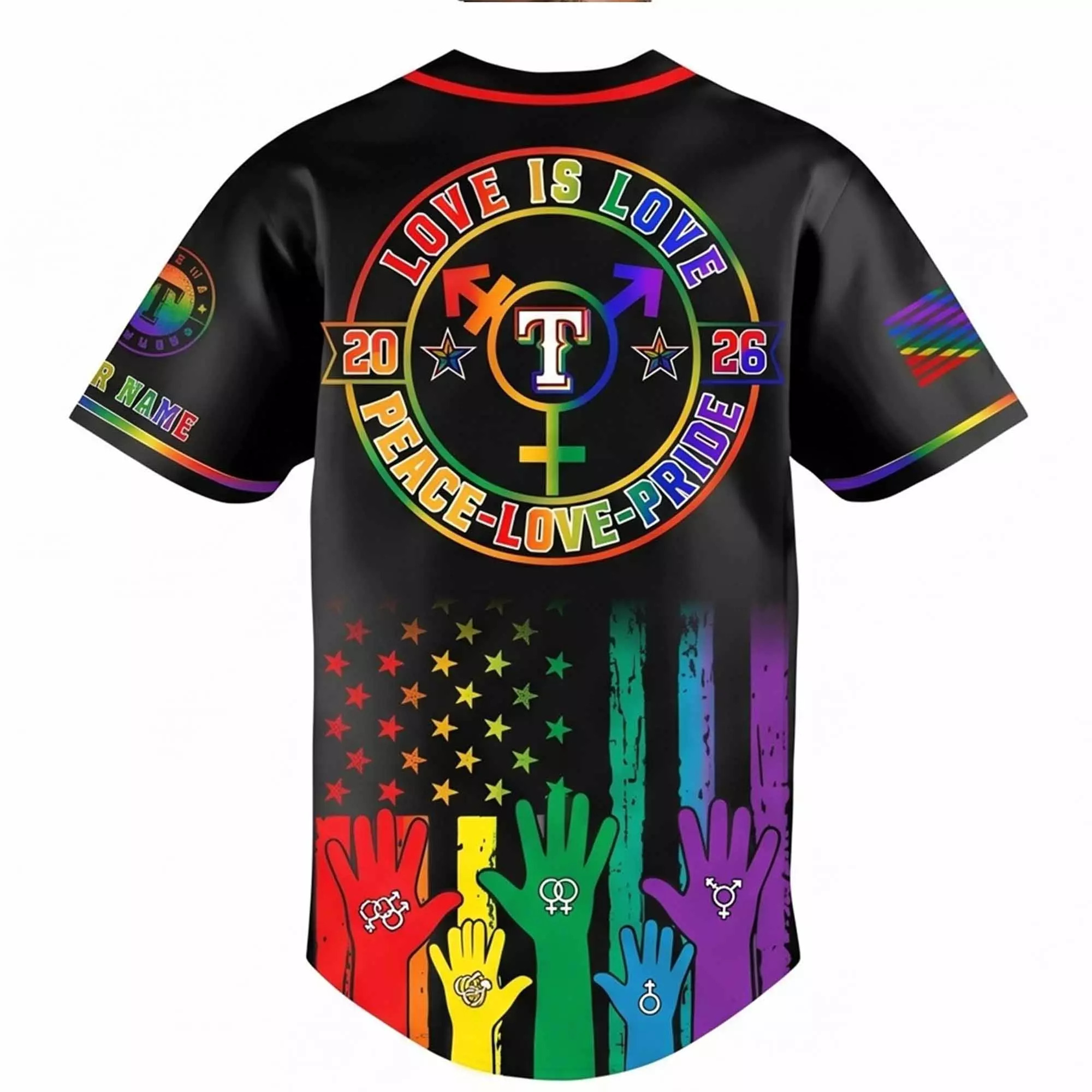 Rangers Pride Month 2026 Baseball Jersey Rangers Pride Month 2026 Baseball Jersey