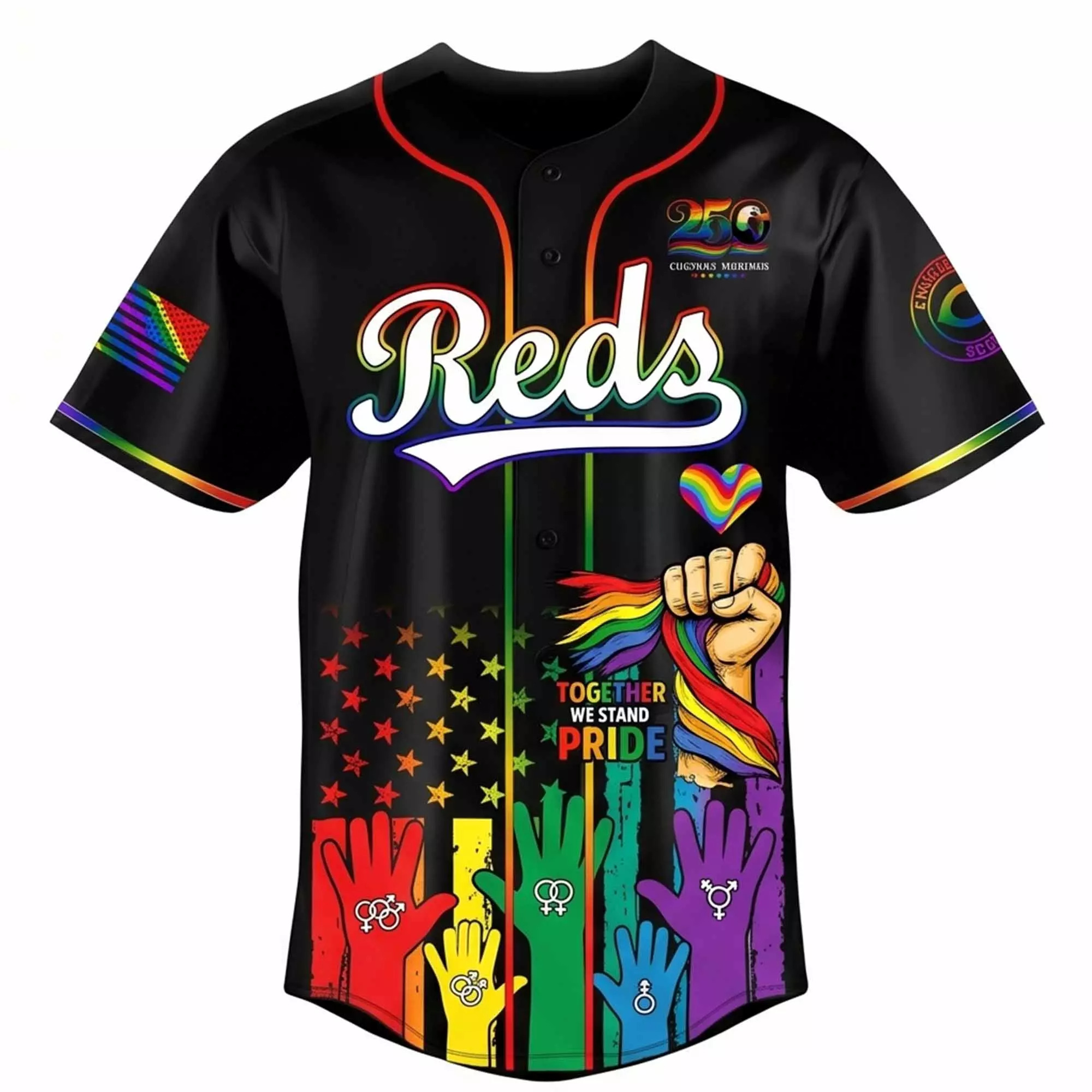 Reds Pride Month 2026 Baseball Jersey Reds Pride Month 2026 Baseball Jersey