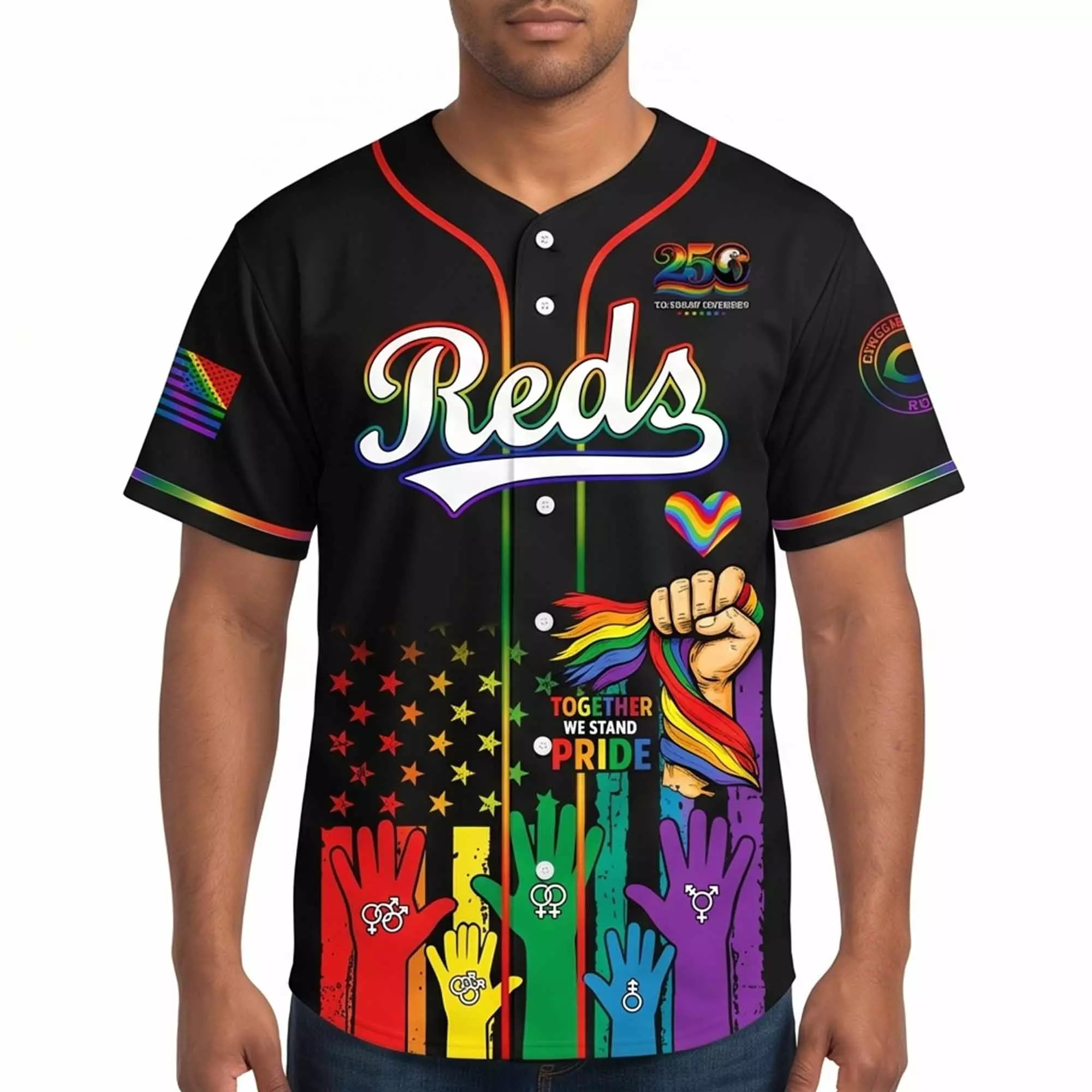 Reds Pride Month 2026 Baseball Jersey Reds Pride Month 2026 Baseball Jersey