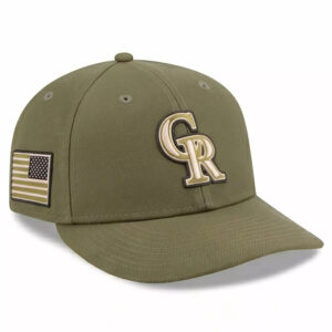 Colorado Rockies Armed Forces Day 2026 Green Hat 1 Colorado Rockies Armed Forces Day 2026 Green Hat