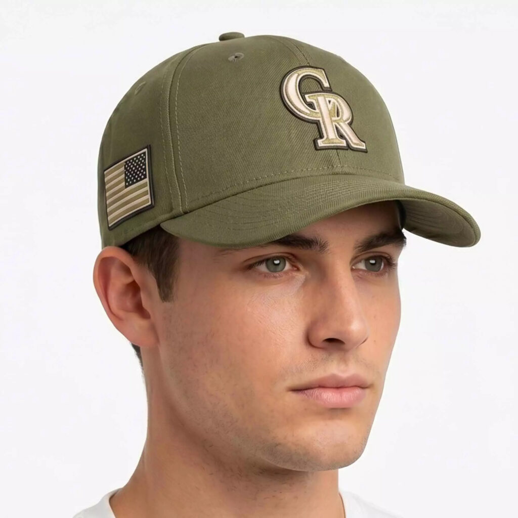 Colorado Rockies Armed Forces Day 2026 Green Hat Colorado Rockies Armed Forces Day 2026 Green Hat