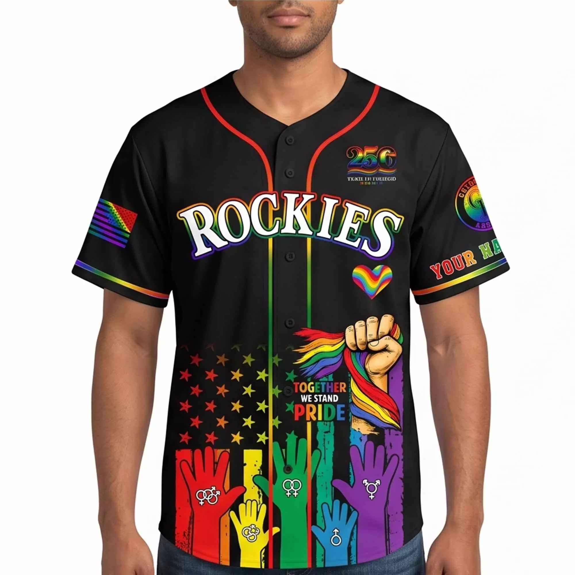 Rockies Pride Month 2026 Baseball Jersey Rockies Pride Month 2026 Baseball Jersey