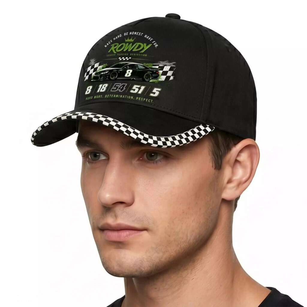 Rowdy 8 Race Hard Be Honest Have Fun Hat