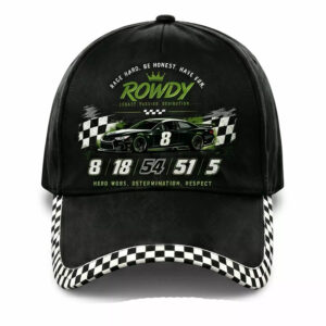 Rowdy 8 Race Hard Be Honest Have Fun Hat