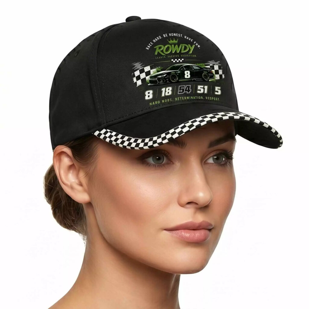 Rowdy 8 Race Hard Be Honest Have Fun Hat