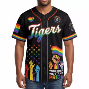 Tigers Pride Month 2026 Baseball Jersey Tigers Pride Month 2026 Baseball Jersey